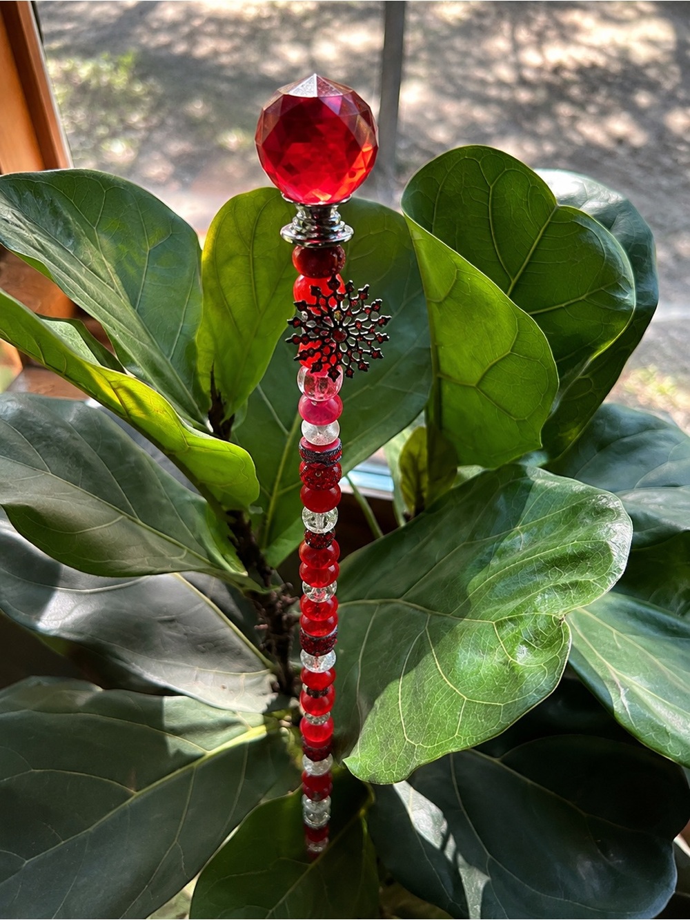 17” Garden Plant Stake Fairy Wand Paw Print Indoor Outdoor Flower Buddy 🐾🌸